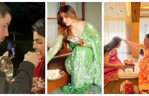 Karwa Chauth के रंग में रंगे Nick Jonas, सास संग दिखीं Katrina, देखें कैसी दिखीं बी-टाउन की हसीनाएं