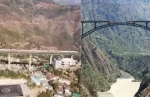 Chenab bridge पर 110 किमी. की रफ्तार से दौड़ी ट्रेन
