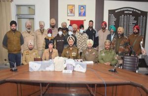 Punjab Police ने सीमा पार से मादक पदार्थ और हथियार तस्करी गिरोह का भंडाफोड़ कर लीडर सहित 12 को किया गिरफ्तार