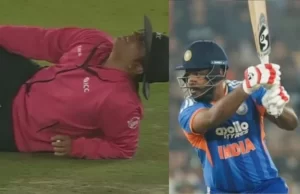 Sanju Samson की तूफानी बल्लेबाजी का ‘साइड इफेक्ट’, एक शॉट और अंपायर चारों खाने चित