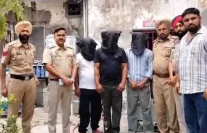 Jalandhar Police ने फिरौती गैंग के 3 आरोपी पकड़े:दो पिस्टल-देसी कट्टा और 9 कारतूस बरामद