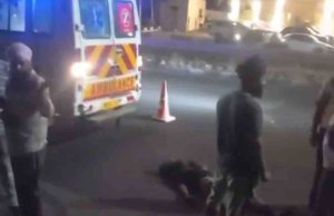 Jalandhar में तेज रफ्तार ट्रक ने राहगीर को कुचला:मैरिटन होटल के सामने देर रात हादसा, मौके पर मौत; नहीं हुई पहचान