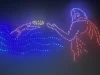 Jalandhar में 500 ड्रोन से दिखाया गुरु रविदास का जीवन:विचारों और उपदेशों को दर्शाया, शब्द कीर्तन हुआ; कैबिनेट मंत्री Mohinder Bhagat पहुंचे