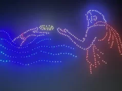 Jalandhar में 500 ड्रोन से दिखाया गुरु रविदास का जीवन:विचारों और उपदेशों को दर्शाया, शब्द कीर्तन हुआ; कैबिनेट मंत्री Mohinder Bhagat पहुंचे